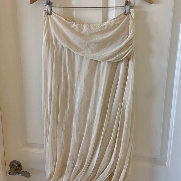 Gary Graham Women Cream Casual Skirt 8 - Picture 2 of 5